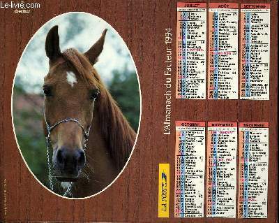 CALENDRIER - ALMANACH DU FACTEUR - CHEVAL