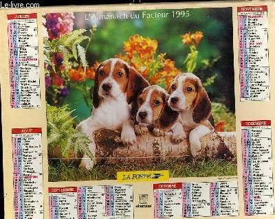 CALENDRIER - ALMANACH DU FACTEUR - CHAT / CHIEN