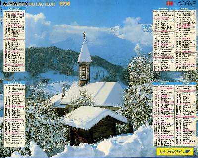 CALENDRIER - ALMANACH DU FACTEUR - PAYSAGE HIVER