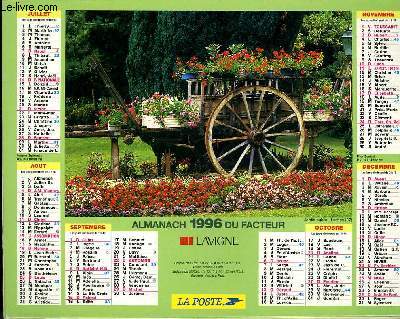 CALENDRIER - ALMANCH DU FACTEUR - JARDIN DES PLANTES - JARDIN PUBLIC