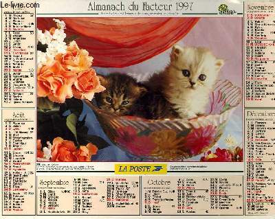 CALENDRIER - ALMANACH DU FACTEUR - CHATONS - CHATON de COLLECTIF