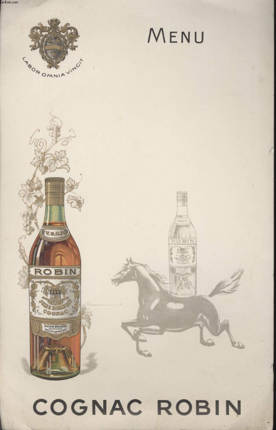 MENU - COGNAC ROBIN