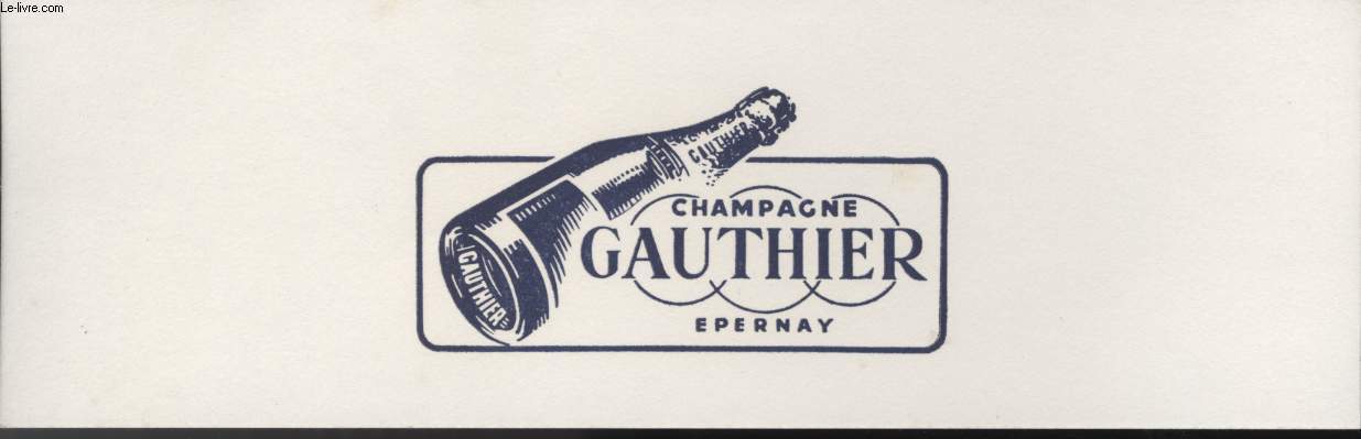 MENU - CHAMPAGNE GAUTHIER