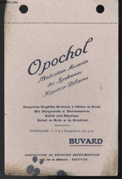 BUVARD - OPOCHOL