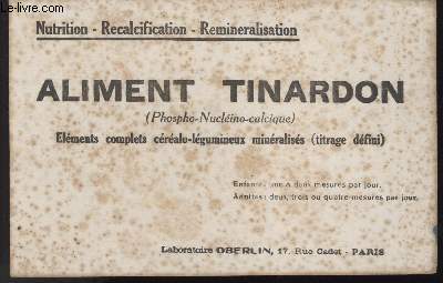 BUVARD - ALIMENT TINARDON