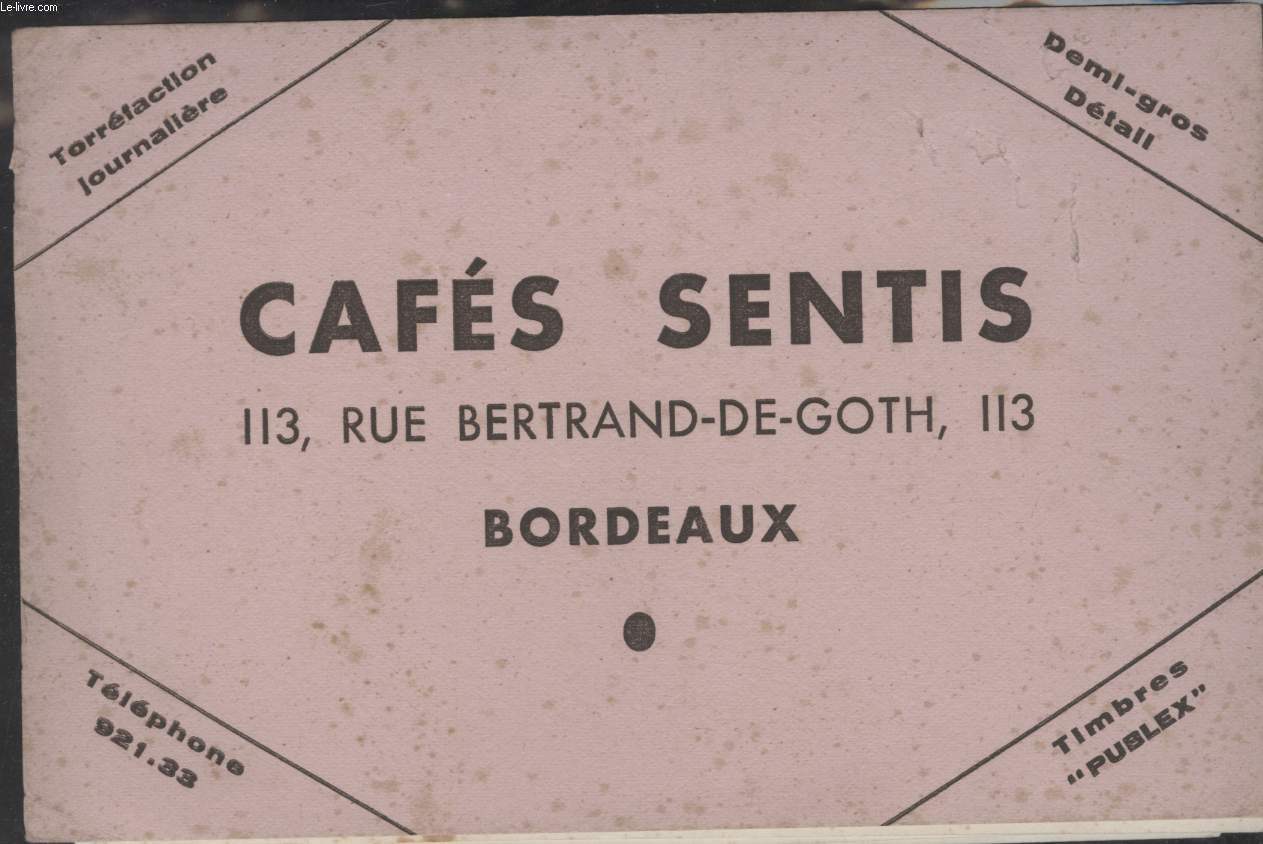 BUVARD - CAFES SENTIS