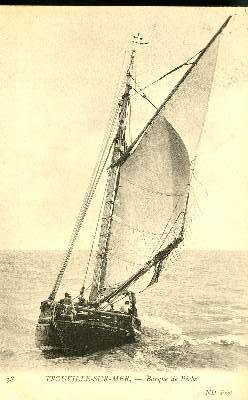 CARTE POSTALE - TOURVILLE SUR MER - BARQUE DE PECHE