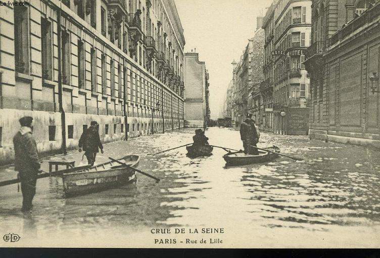 CARTE POSTALE - CRUE DE LA SEINE - RUE DE LILLE