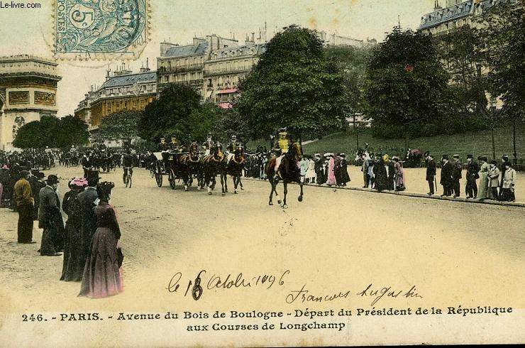 CARTE POSTALE - 246 - PARIS - AVENUE DU BOIS DE BOULOGNE