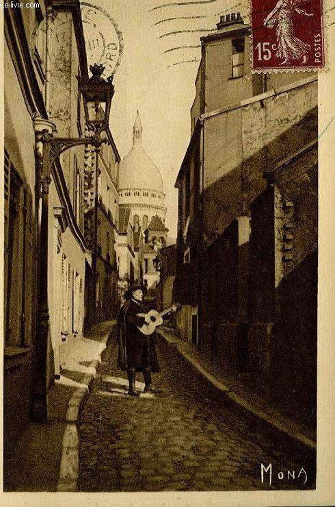 CARTE POSTALE - MONTMARTRE - LA RUE SAINT-RUSTIQUE