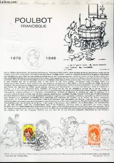 DOCUMENT PHILATELIQUE OFFICIEL N08-79 - POULBOT FRANCISQUE (N2038 YVERT ET TELLIER)