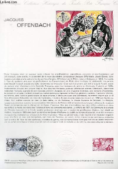 DOCUMENT PHILATELIQUE OFFICIEL N04-81 - JACQUES OFFENBACH (N2151 YVERT ET TELLIER)