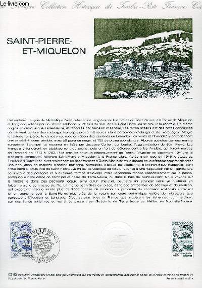 DOCUMENT PHILATELIQUE OFFICIEL N02-82 - SAINT PIERRE ET MIQUELON (N2193 YVERT ET TELLIER)