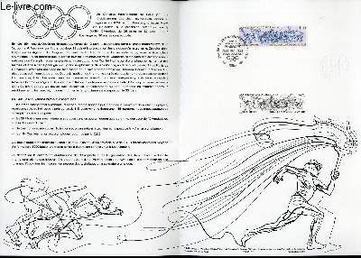 DOCUMENT PHILATELIQUE OFFICIEL N17-84 - 90 ANNIVERSAIRE DU C.I.O. - 13 OLYMPIADE LOS ANGELES (N2314 YVERT ET TELLIER)