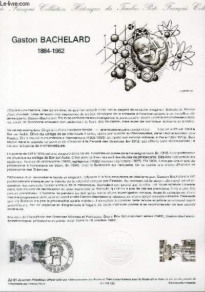 DOCUMENT PHILATELIQUE OFFICIEL N22-84 - GASTON BACHELARD 1884-1962 (N2330 YVERT ET TELLIER)