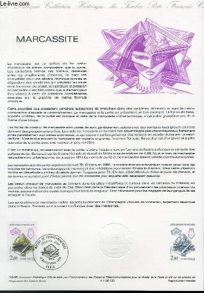 DOCUMENT PHILATELIQUE OFFICIEL N30-86 - MARCASSITE (N2429 YVERT ET TELLIER)