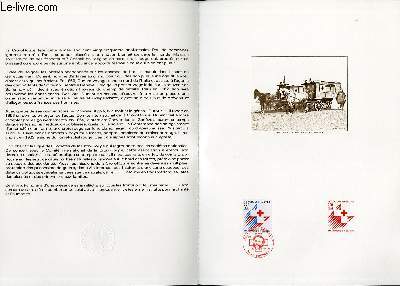 DOCUMENT PHILATELIQUE OFFICIEL N40-88 -125 ANNIVERSAIRE DE LA CROIX ROUGE (N2555 YVERT ET TELLIER)