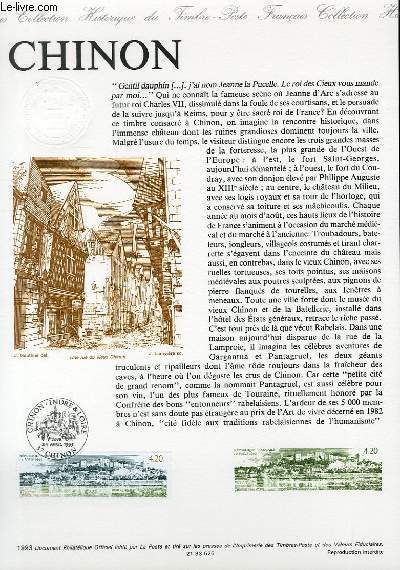 DOCUMENT PHILATELIQUE OFFICIEL - CHINON (N2817 YVERT ET TELLIER)