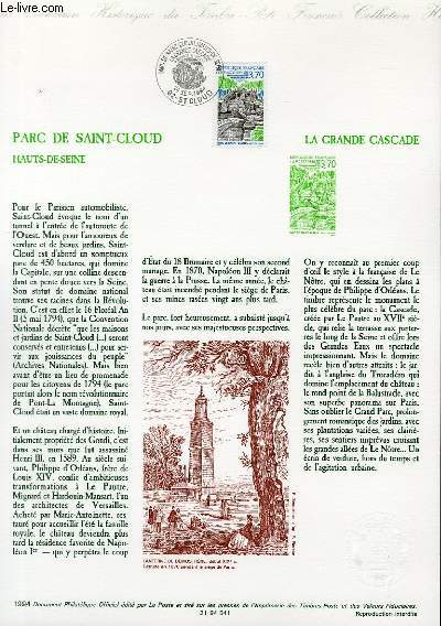 DOCUMENT PHILATELIQUE OFFICIEL - PARC DE SAINT-CLOUD HAUTS-DE-SEINE - LA GRANDE CASCADE (N2905 YVERT ET TELLIER)