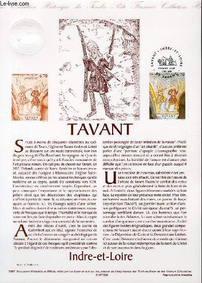 DOCUMENT PHILATELIQUE OFFICIEL - TAVANT - INDRE ET LOIRE (N3049 YVERT ET TELLIER)