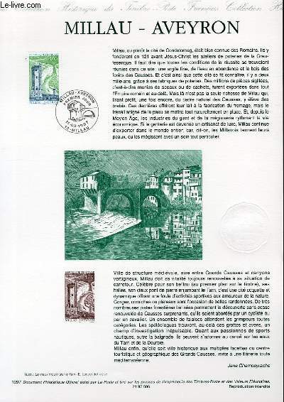 DOCUMENT PHILATELIQUE OFFICIEL - MILLAU - AVEYRON (N3079 YVERT ET TELLIER)