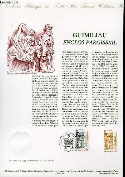 DOCUMENT PHILATELIQUE OFFICIEL - GUIMILIAU ENCLOS PAROISSIAL (N3078 YVERT ET TELLIER)