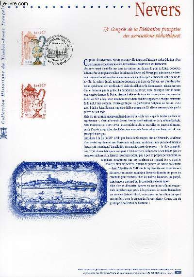 DOCUMENT PHILATELIQUE OFFICIEL - NEVERS - 73 CONGRES DE LA FEDERATION FRANCAISE DES ASSOCIATIONS PHILATELIQUES (N3329 YVERT ET TELLIER)