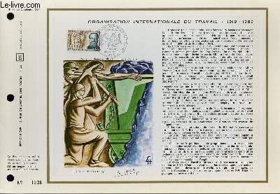 FEUILLET ARTISTIQUE PHILATELIQUE - CEF - N 98 - ORGANISATION INTERNATIONALE DU TRAVAIL 1919 - 1969