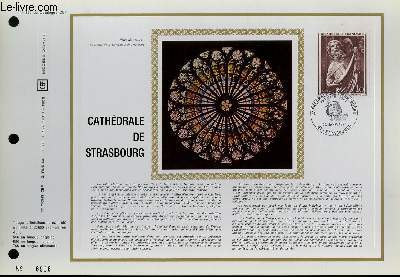 FEUILLET ARTISTIQUE PHILATELIQUE - CEF - N 156 - CATHEDRALE DE STRASBOURG