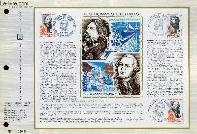 FEUILLET ARTISTIQUE PHILATELIQUE - CEF - N 212 - LES HOMMES CELEBRES