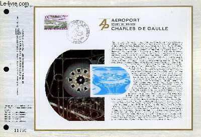 FEUILLET ARTISTIQUE PHILATELIQUE - CEF - N 265 - AEROPORT ROISSY EN FRANCE - CHARLES DE GAULLE