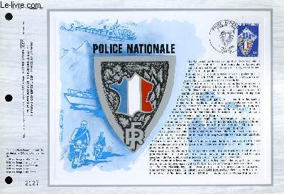 FEUILLET ARTISTIQUE PHILATELIQUE - CEF - N 373 - POLICE NATIONALE