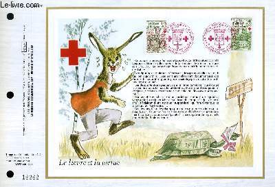 FEUILLET ARTISTIQUE PHILATELIQUE - CEF - N 481 - LE LIVRE ET LA TORTUE