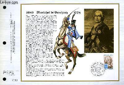FEUILLET ARTISTIQUE PHILATELIQUE - CEF - N 485 - 1689 - MARECHAL DE BERCHENY 1778
