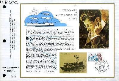 FEUILLET ARTISTIQUE PHILATELIQUE - CEF - N 487 - CENTENAIRE DE VICTOR SEGALEN 1878-1919
