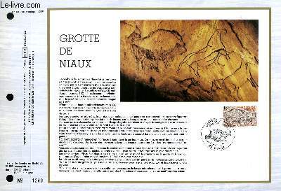 FEUILLET ARTISTIQUE PHILATELIQUE - CEF - N 491 - GROTTE DE NIAUX