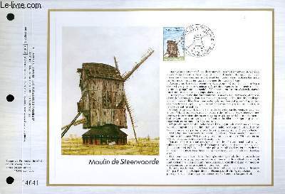 FEUILLET ARTISTIQUE PHILATELIQUE - CEF - N 499 - MOULIN DE STEENVOORDE