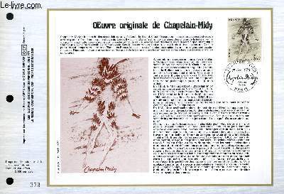FEUILLET ARTISTIQUE PHILATELIQUE - CEF - N 519 - OEUVRE ORIGINALE DE CHAPELAIN-MIDY