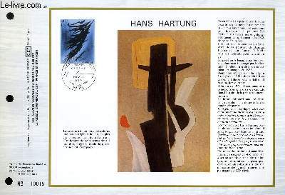 FEUILLET ARTISTIQUE PHILATELIQUE - CEF - N 564 - HANS HARTUNG