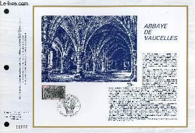 FEUILLET ARTISTIQUE PHILATELIQUE - CEF - N 597 - ABBAYE DE VAUCELLES