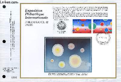 FEUILLET ARTISTIQUE PHILATELIQUE - CEF - N 622 - EXPOSITION PHILATELIQUE INTERNATIONALE - PHILEXFRANCE 82 - PARIS