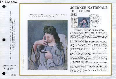 FEUILLET ARTISTIQUE PHILATELIQUE - CEF - N 627 - JOURNEE NATIONALE DU TIMBRE 1982 - FEMMES LISANT DE PICASSO