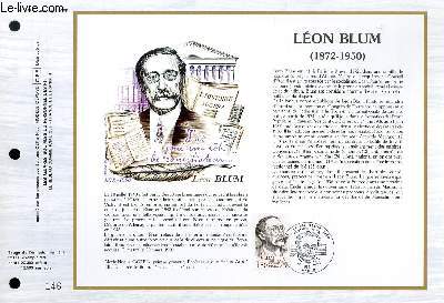 FEUILLET ARTISTIQUE PHILATELIQUE - CEF - N 665 - LEON BLUM (1872-1950)