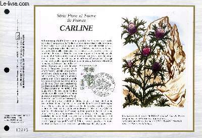 FEUILLET ARTISTIQUE PHILATELIQUE - CEF - N 682 - SERIE FLORE ET FAUNE DE FRANCE : CARLINE