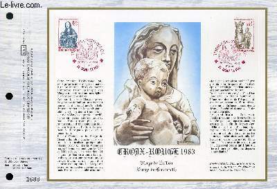 FEUILLET ARTISTIQUE PHILATELIQUE - CEF - N 705 - CROIX ROUGE 1983 - VIERGE DE BAILLON - VIERGE DE GENAINVILLE