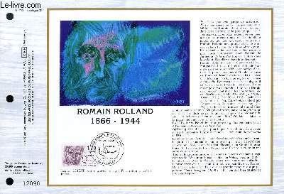 FEUILLET ARTISTIQUE PHILATELIQUE - CEF - N 760 - ROMAIN ROLLAND 1866 - 1944