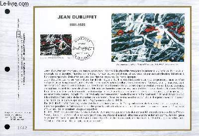 FEUILLET ARTISTIQUE PHILATELIQUE - CEF - N 784 - JEAN DUBUFFET 1901-1985