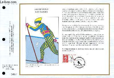 FEUILLET ARTISTIQUE PHILATELIQUE - CEF - N 1023 - SLALOM LES MENUIRES