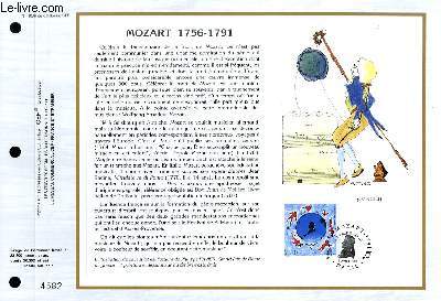 FEUILLET ARTISTIQUE PHILATELIQUE - CEF - N 1036 - MOZART 1756-1791