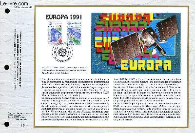 FEUILLET ARTISTIQUE PHILATELIQUE - CEF - N 1040 - EUROPA 1991